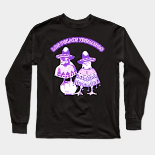 Los pollos hermanos Purple chickens Long Sleeve T-Shirt